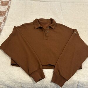 Alo yoga polo henley pullover